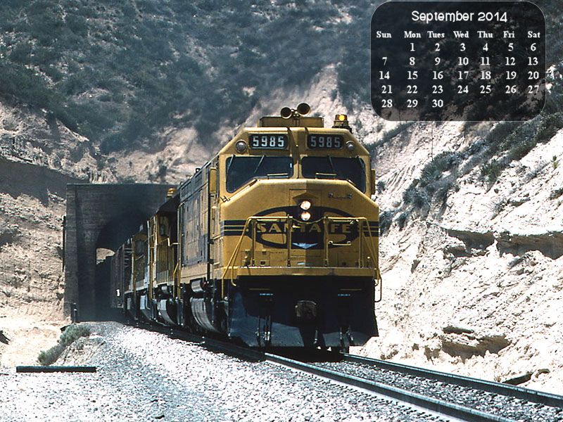 Desktop Calendars ATSF, BN, and BNSF