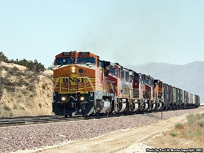 Bnsf Images Out West Bnsf 535 Near Lugo Ca At Mp 51 With M-barjac1-21 